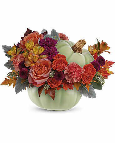 Teleflora&#039;s Sage Pumpkin by Aversa&#039;s