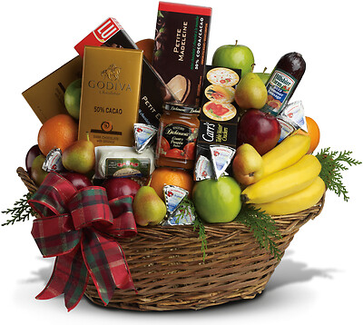 Gourmet Food Basket - Savory with Fruit